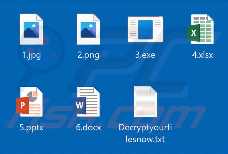 Fichiers chiffrés par le ransomware TuakTOX (aucune extension ajoutée)