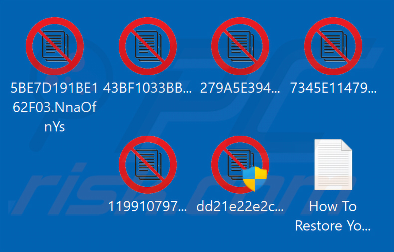Fichiers chiffrés par le ransomware ZAWOOO