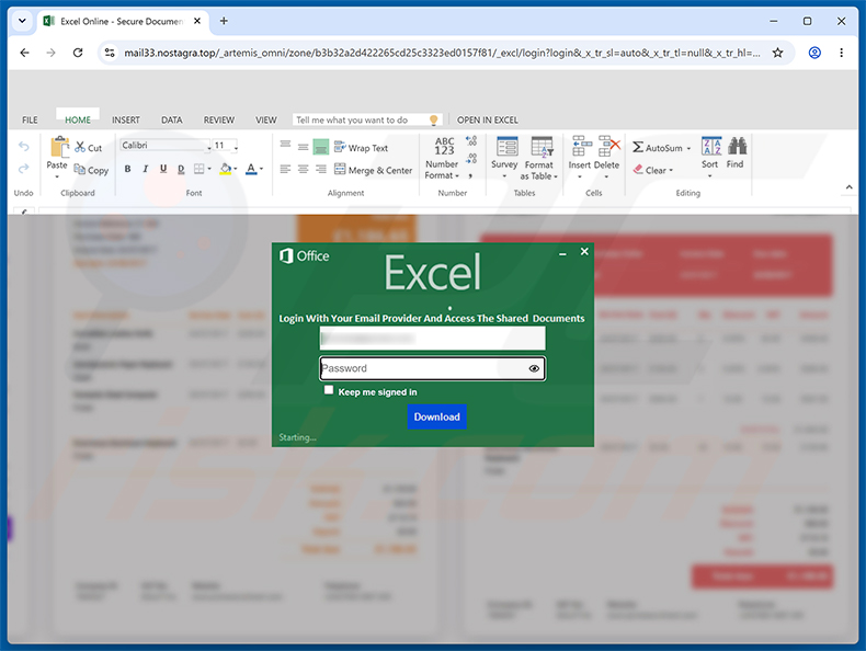 Page de phishing de l'arnaque par e-mail FedEx Shipment Scheduled For Delivery