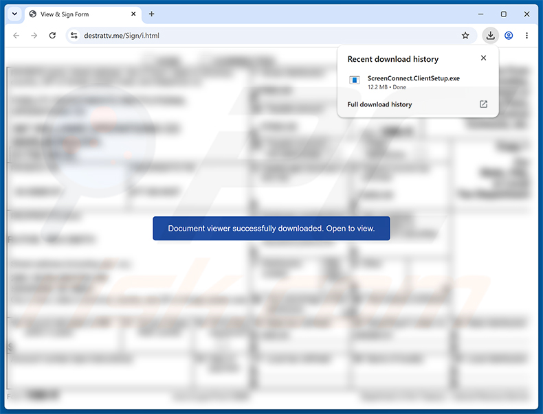 Site Web malveillant promu par la campagne de spam IRS Account Detail Verification