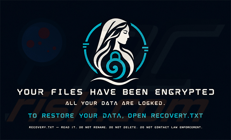 Fond d'écran du ransomware Calipso