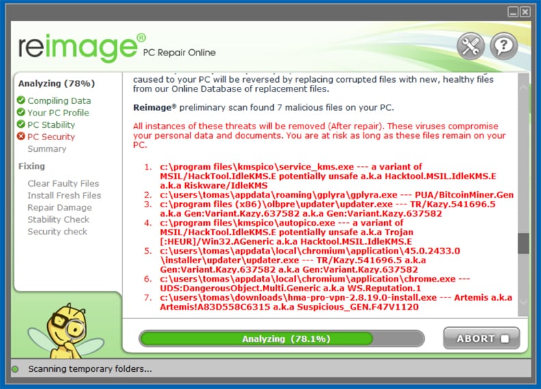 outil reimage pc repair