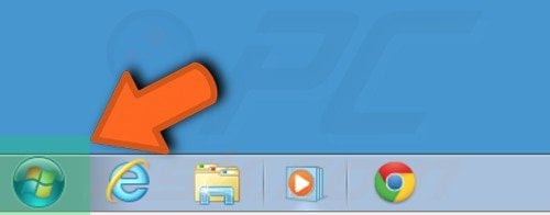 Bouton de démarrage de Windows 7