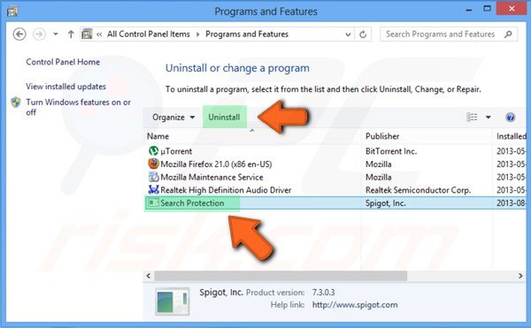 Detecter logiciel espion windows 8.1