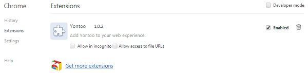yontoo dans Google Chrome
