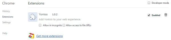 yontoo dans Google Chrome