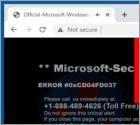 POP-UP Arnaque Microsoft Security Essentials Alert