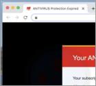 POP-UP Arnaque Your ANTIVIRUS Subscription Has Expired