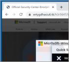 Pop-up Arnaque Error Code: x00082dfo09d