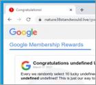 POP-UP Arnaque Google Membership Rewards