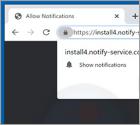 Redirection POP-UP Notify-service.com