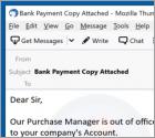 Virus par Courriel Bank Payment Copy