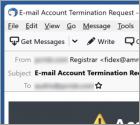 Courriel Arnaque Account Termination Request