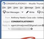 Arnaque par courriel Coca Cola Lottery