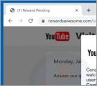 POP-UP Arnaque Dear YouTube user, Congratulations!