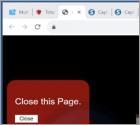 POP-UP Arnaque Our Security Scans Have Detected Potential Vulnerabilities