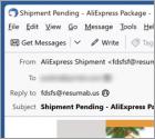Courriel Arnaque AliExpress Package