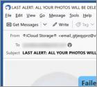 Courriel Arnaque Your iCloud Photos And Videos Will Be Deleted