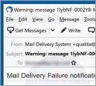 Arnaque Mail Delivery Failure
