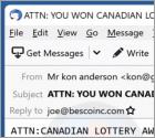 Courriel Arnaque CANADIAN LOTTERY