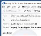 Courriel Arnaque Pfizer Supply