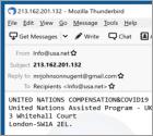 Arnaque par Courriel UNITED NATIONS COMPENSATION (COVID19 ASSISTED PROGRAM)