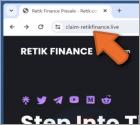 Arnaque Retik Finance Giveaway