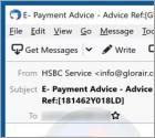 Courriel Arnaque HSBC E-Payment Advice