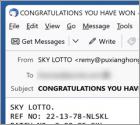 Courriel Arnaque SKY LOTTO