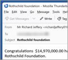 Courriel Arnaque Rothschild Foundation