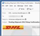 Courriel Arnaque DHL Pickup Confirmation