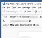 Courriel Arnaque HelpDesk Password Confirmation