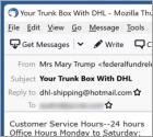 Courriel Arnaque Trunk Box Delivery
