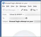 Courriel Arnaque Roundcube - Unusual Login Attempt