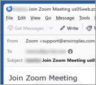 Courriel Arnaque Join Zoom Meeting