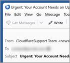 Courriel Arnaque Cloudflare - Important Account Update