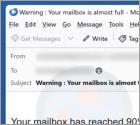 Courriel Arnaque Maximum Mailbox Space Allowed