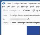Courriel Arnaque Message Sent Using DocuSign Service