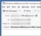 Courriel Arnaque Someone Added You As Their Recovery