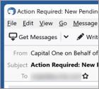 Courriel Arnaque Capital One SECURITY MESSAGE