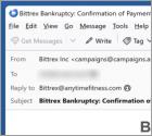Courriel Arnaque Bittrex Inc Bankruptcy Notice