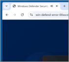 Windows Defender Security Scan POP-UP Arnaque