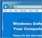 Arnaque Windows Defender Alert