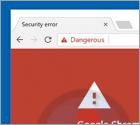 Arnaque Google Chrome Critical ERROR