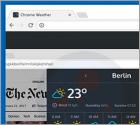 Logiciel de publicité Weather For Chrome