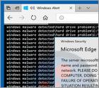 Arnaque Windows Malware Detected POP-UP