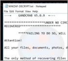 Logiciel de rançon GandCrab 5.0.9