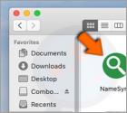 Logiciel publicitaire NameSync (Mac)