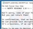 Logiciel de rançon NEMTY REVENGE 2.0