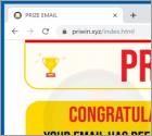 POP-UP Arnaque PRIZE EMAIL